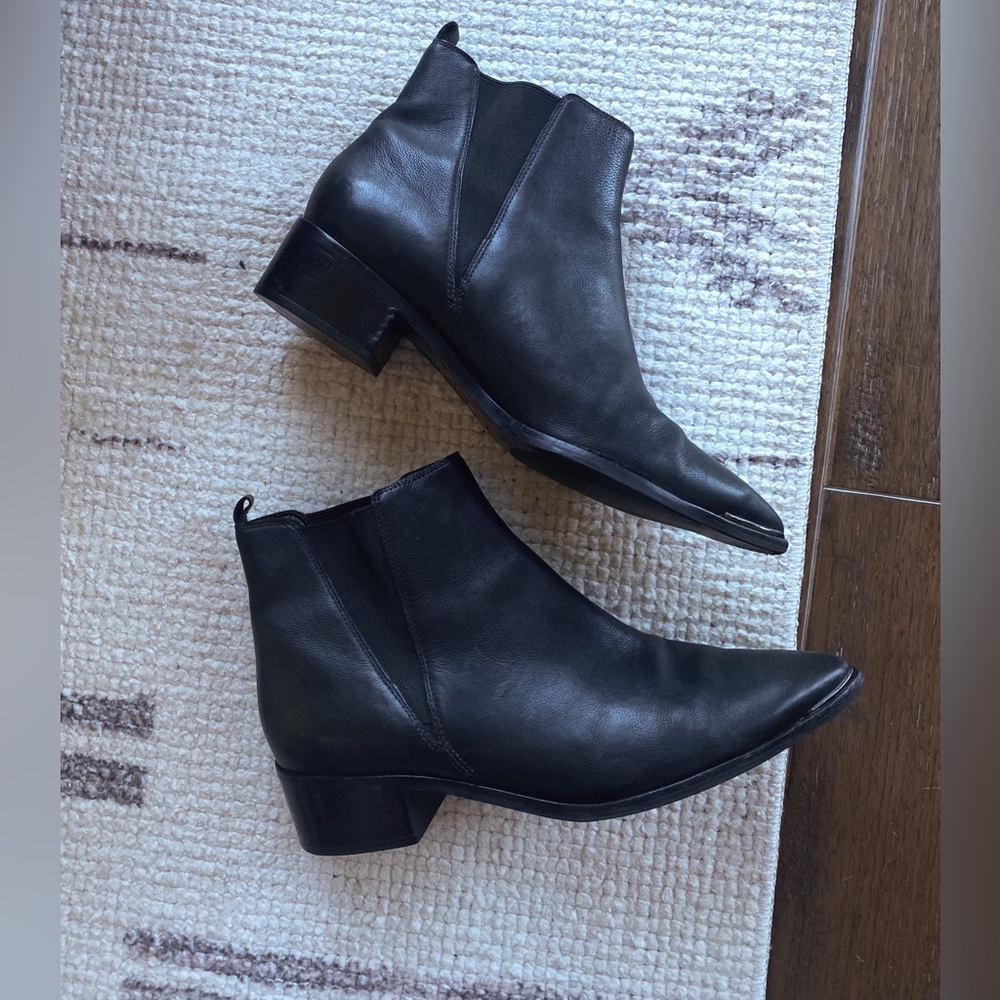 Marc Fisher Black Ankle Boots